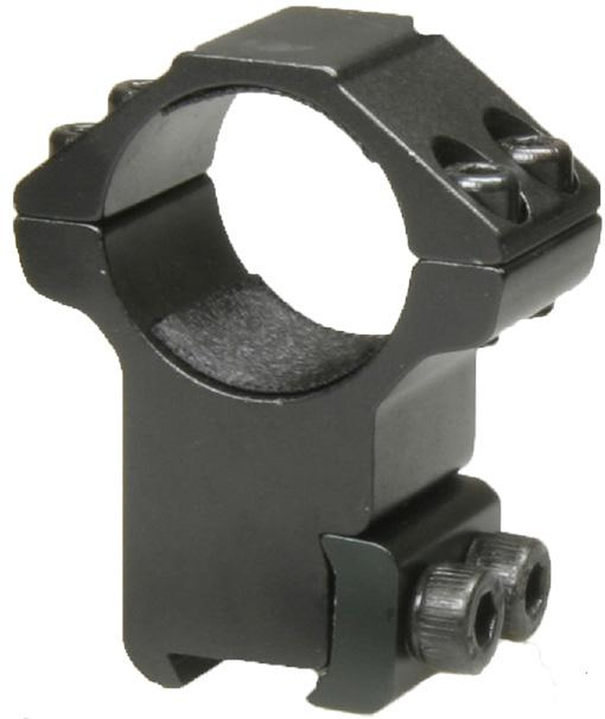 BAUER Montážna sada d=25,4 mm, Vysoká (Výška=21mm, pre 11mm rybinu, Stop-Pin, hliník)