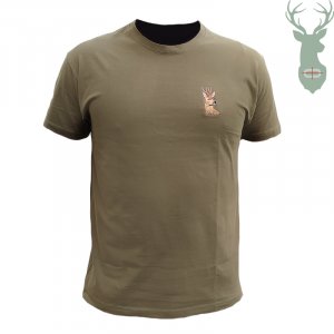 Tričko s krátkym rukávom - vzor Srnec