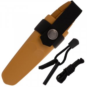 Morakniv Eldris Neck Knife Yellow with Fire Starter Kit Stainless 12632