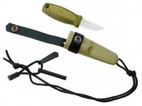 Morakniv Eldris Neck Knife Green with Fire Starter Kit Stainless 12633
