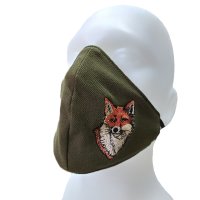 Rúško vyšívané - líška