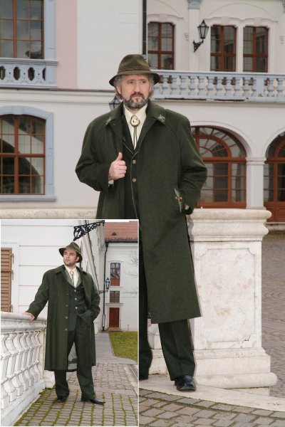 Levente II. pánsky dlhý kabát